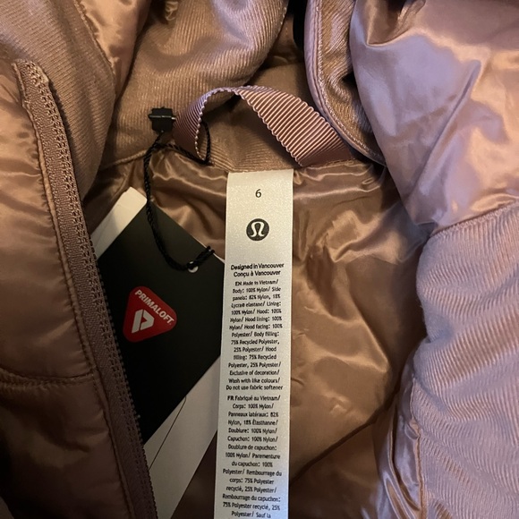 NWT Lululemon Another Mile Jacket, Sz 6, Twilight Rose - Picture 6 of 8